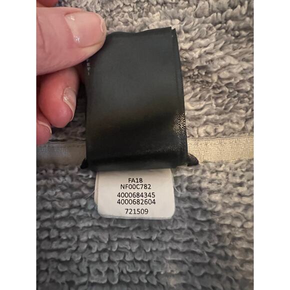 THE NORTH FACE FLEECE JACKET TEXTURED FUZZY BLUE GRAY FULL ZIP WOMENS SIZE XL - Picture 12 of 15